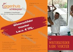 Winter schilder voucher voorbeeld