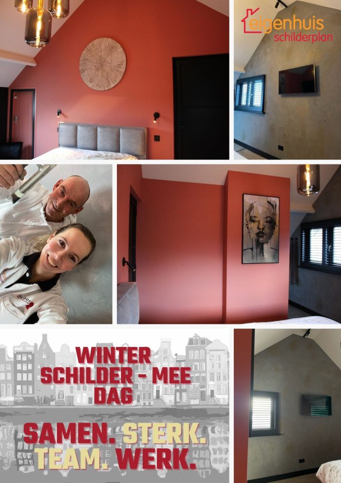 Collage eigenhuis Schilderplan Winterschilder mee dag
